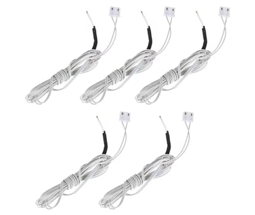 5 Pack | Thermistor Sensor Kabel 1 Meter 2-Pin XH2.54 für 3D-Drucker | NTC 100K 3950 Thermistor Temperatursensor | Kompatibel mit Creality Ender 3/Ender 3 Pro/Ender 3 Neo/Ender 5/Voxelab Aquila 5 Pack | Thermistor Sensor Kabel 1 Meter 2-Pin XH2.54 für 3D-Drucker | NTC 100K 3950 Thermistor Temperatursensor | Kompatibel mit Creality Ender 3/Ender 3 Pro/Ender 3 Neo/Ender 5/Voxelab Aquila von Panlouting