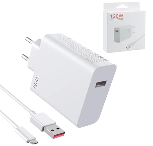 Panlouting 120W Hypercharge Turbo Ladegerät mit 1 Meter USB-C Ladekabel | Wandladegerät Schnellladegerät kompatibel mit Xiaomi 14 13 12 13T 12T 12S Pro Lite, Redmi Note K70 K60 K50 12 11 Pro Plus Panlouting 120W Hypercharge Turbo Ladegerät mit 1 Meter USB-C Ladekabel | Wandladegerät Schnellladegerät kompatibel mit Xiaomi 14 13 12 13T 12T 12S Pro Lite, Redmi Note K70 K60 K50 12 11 Pro Plus von Panlouting