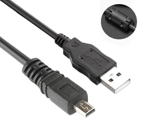 Panlouting 8-Pin USB Ladekabel 150cm Kamera Ladekabel Datenkabel EMC-5 kompatibel mit Casio Exilim EX-ZS200 EX-H5 H50 S8 Z16 Z28 Z33 Z35 Z37 von Panlouting