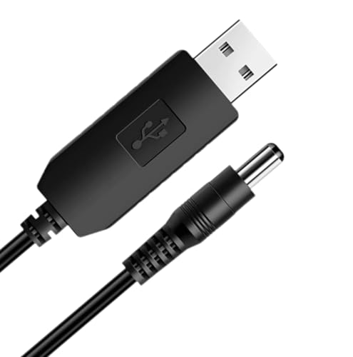 Panlouting DC 5V auf DC 12V USB Spannungskonverterkabel | 1 Meter | DC Buchse 5,5 x 2,1mm | Für Lüfter, LED Licht, WLAN Router, Lautsprecher, CCTV von Panlouting