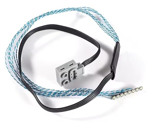 Panlouting LED Lichtkabel mit 8 LED Leuchtperlen kompatibel mit Lego Power Functions und anderen MOC Bausteinen von Panlouting