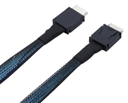 Panlouting Oculink Kabel PCI-e 4.0 SFF-8611 4i Männliches Verlängerungskabel | 100cm | Für Oculink eGPU OneXGPU GPD G1 Mini PC SSD von Panlouting