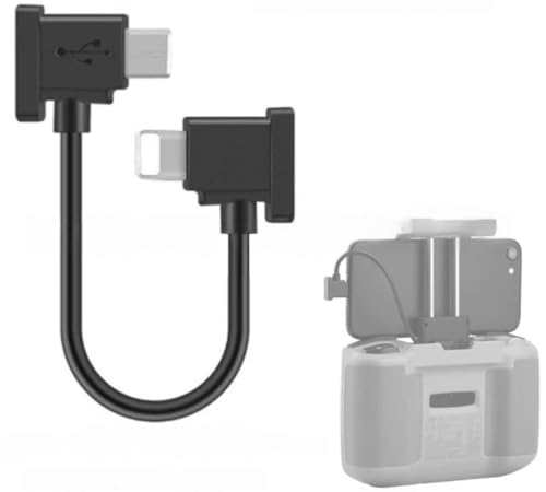 Panlouting USB-C auf iPhone Anschluss Datenkabel Fernbedienungskabel für DJI Mavic 3 Mini 2 Mini 3 Pro Air 2S Mavic Air 2 DJI RC-N1 RC Pro DJI Osmo | 30cm | Kompatibel mit iPhone von Panlouting