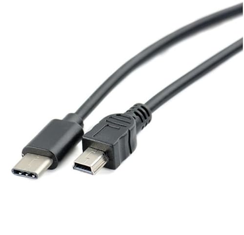 USB-C auf Mini USB Datenkabel Ladekabel | 1 Meter | OTG 480 Mbit/s USB Typ C auf Mini USB Kabel | Für MacBook Pro Air Android Samsung Galaxy Google Pixel Kamera Gamecontroller von Panlouting