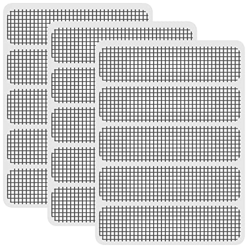 3 set Screen Fenster und Tür Fenster Laufmasche Anti-Moskito-Aufkleber Streifen Laufloch Fenster Entwässerung Leck Loch Aufkleber Bildschirm Mesh gebrochene Loch Reparatur Zulage von Panngu