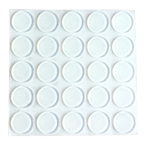 Elastikpuffer Transparent Rund Durchmesser 20mm X Stärke 2mm, Möbelpuffer Gummifüße Selbstklebend, Schutzpuffer Anschlagdämpfer 25 Stück Silikonpuffer von Panngu