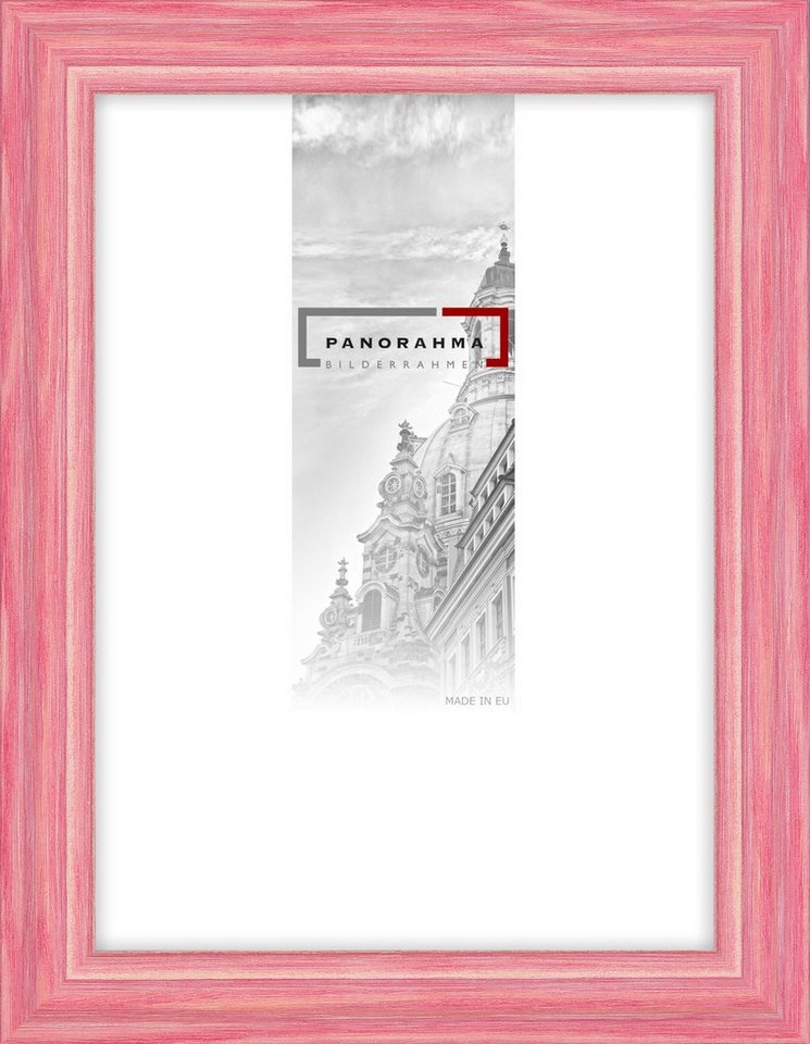 Panorahma Bilderrahmen Holzbilderrahmen in schönen Pastellfarben und verschiedenen Glasarten, für 1 Bilder (Set), Holzrahmen von Panorahma