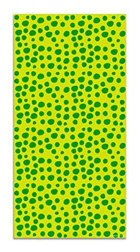 Agatha Ruiz de la Prada Vinylteppich Grundlegende Drucke Grüne und Gelbe Kreise 200x200cm - Vinyl Küchenteppich - Rutschfester und Flammhemmender Wohnzimmer Teppich - Große Teppiche - Teppiche PVC von Panorama