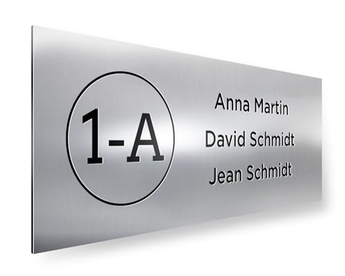 Panorama Selbstklebend 12,5x5 cm - Klingelschild Mit Namen - Namensschild Briefkasten - Türschilder Personalisiert von Panorama