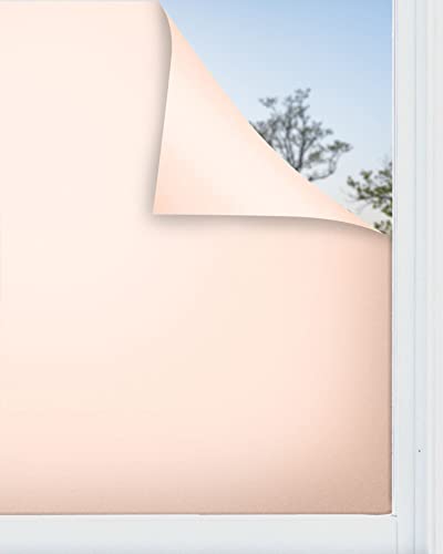 Panorama Fensterfolie Orange 73x200 cm - Blickdichte Fensterfolie - Fensterfolie - Milchglasfolie Selbstklebend Fenster - Selbsthaftend Folie - Klebefolie Fenster - Sichtschutzfolie Fenster von Panorama