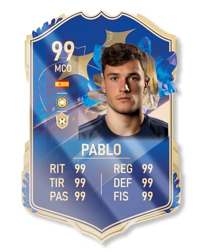 Panorama Football Card TOTY 10x15 cm aus Methacrylat – Ultimate Team FUT Card - Personalised Glas Soccer – Photo Gifts - Personalisierter Fußballaufkleber mit Foto von Panorama
