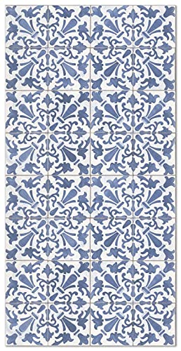 Panorama Vinyl Teppich Küche Lounge - Verschiedene Größen - (Hydraulic Fliesen Geometrisch Blau 160x230 cm) Panorama Vinyl Teppich Küche Lounge - Verschiedene Größen - (Hydraulic Fliesen Geometrisch Blau 160x230 cm) von Panorama