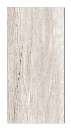 Vinylteppich Beige Holzstruktur - 80x300 cm - Waschbar rutschfest Küchenteppich von Panorama