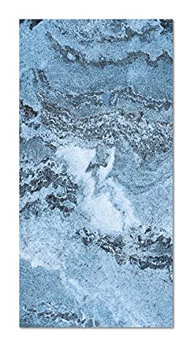 Panorama Vinylteppich Blauer Marmor - 120x160 cm - Waschbar rutschfest Küchenteppich von Panorama