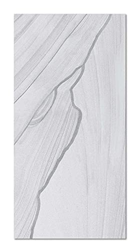 Panorama Vinylteppich Grauer Marmor - 160x230 cm - Waschbar rutschfest Küchenteppich von Panorama