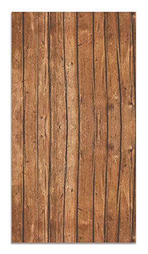 Panorama Vinylteppich Holz - 80x300 cm - Waschbar rutschfest Küchenteppich von Panorama