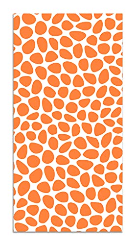 Panorama Vinylteppich Orangenes Kopfsteinpflaster Muster - 40x80 cm - Waschbar rutschfest Küchenteppich von Panorama