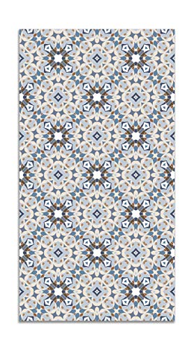 Panorama Vinylteppich Orientalische Type Blaue Hydraulik - 40x80 cm - Waschbar rutschfest Küchenteppich von Panorama