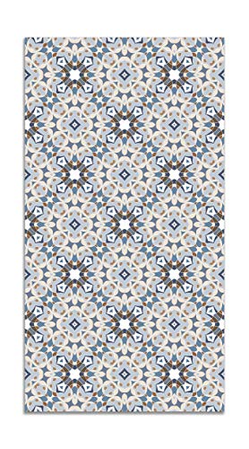 Panorama Vinylteppich Orientalische Type Blaue Hydraulik - 60x110 cm - Waschbar rutschfest Küchenteppich von Panorama