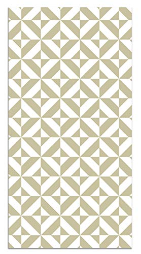 Vinylteppich Pastell-Grün Geometrie - 60x200 cm - Waschbar rutschfest Küchenteppich von Panorama