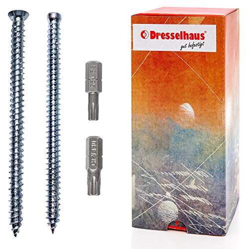 Fensterrahmenschraube, Zylinderkopf TX 25, 7,5 x 72 mm, verzinkt - 20 Stück von Panorama24