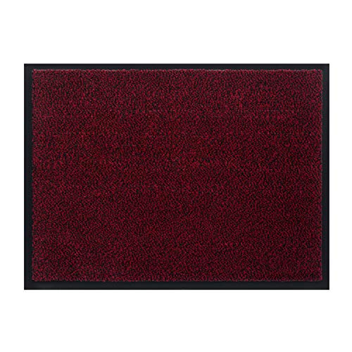 Panorama24 Premium Fußmatte/Sauberlaufmatte für Eingangsbereiche 40x60, Farbe: rot - Schmutzfangmatte in 6 Größen als Türvorleger innen und außen von Panorama24