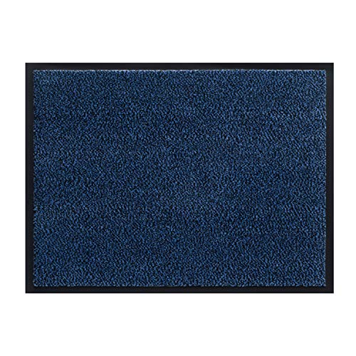 Panorama24 Premium Fußmatte/Sauberlaufmatte für Eingangsbereiche 60x90, Farbe: blau - Schmutzfangmatte in 6 Größen als Türvorleger innen und außen von Panorama24