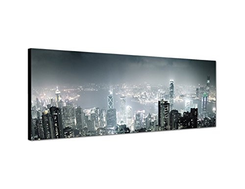 PANORAMA BILD in 150x50cm (New York City Panorama) TOP Bilder! Wandbild xxl günstig & modern ART PRINT Wandbilder Bilder EXKLUSIVES Fotowandbild auf Leinwand und Keilrahmen Bild Leinwandbild Fotodruck modern Zeitlos Stilvoll wie ein Gemälde Ausführung schöner Kunstdruck auf echter Leinwand als Wandbild mit Rahmen. Preiswerter als Ölbild Gemälde Foto Poster Plakat mit Bilderrahmen. von Panoramabilder auf Leinwand und Keilrahmen