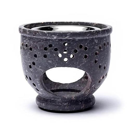 1 x Rauchergefäß - Duftlampe Speckstein klein - 9 cm 1 x Rauchergefäß - Duftlampe Speckstein klein - 9 cm von Panotophia