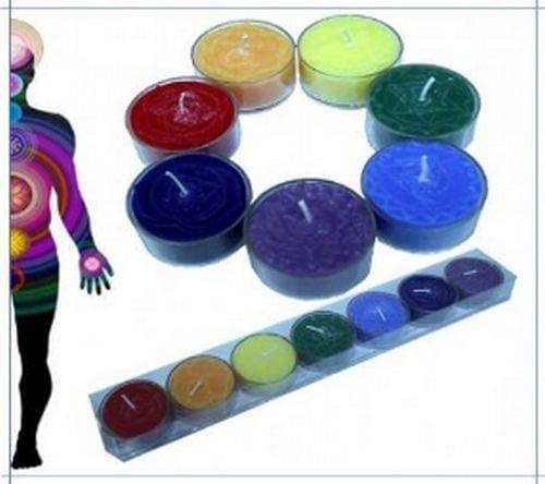 7 Chakra Chakren Kerzen Set Ritualkerze von Panotophia