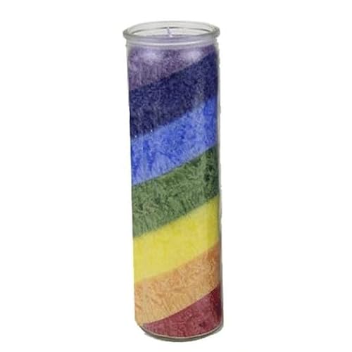 7 Chakra Regenbogen Stearinkerze Glaskerze Chakren Chakrenkerze 7 Chakra Regenbogen Stearinkerze Glaskerze Chakren Chakrenkerze von Panotophia