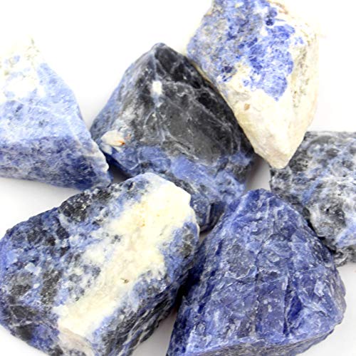 Panotophia Aqua Lapis Sodalith Rohsteine Wassersteine 1000 gr. 1 kg Premium Wassersteine | 100% Natur Wassersteine zur Wasseraufbereitung | Glückssteine | Mineralien | Dekosteine I von Panotophia