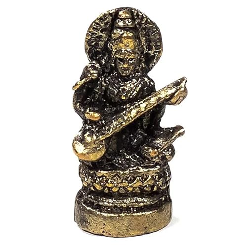 Panotophia Miniatur Saraswati - 25 g; 3.5 cm Figur Statue von Panotophia