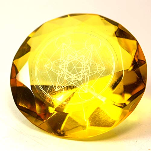 Tachyonen Diamant Metatron gelb 45 Energie Heilige Geometrie Jophiel 3. Chakra I Urenergie I Chakrenarbeit I Energiearbeit I Heilsitzungen I von Panotophia