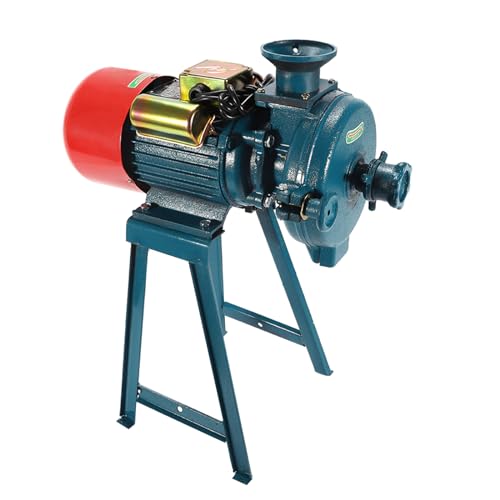 Elektrische Getreidemühle 2200W Professionelle Kornmühle mit Trichter & Drehknopf 1400U/min für Mais Weizen Kräuter Ideal für Haushalt und Gewerbe von PansyWind