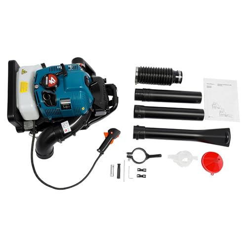 Benzin Laubbläser Rückentragbar 75cc 4 Takt 2600W ‌Profiblaser Blättergebläse mit 14.1m ³ Luftstrom und 1,9L Tank von PansyWind