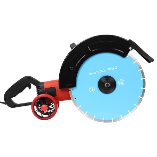 Betonsäge 3000RPM Betontrennsäge mit 35cm Diamantblatt zum Schneiden Beton Granit rotem Ziegelstein usw 4000W Reiner Kupfermotor (14 Zoll) von PansyWind