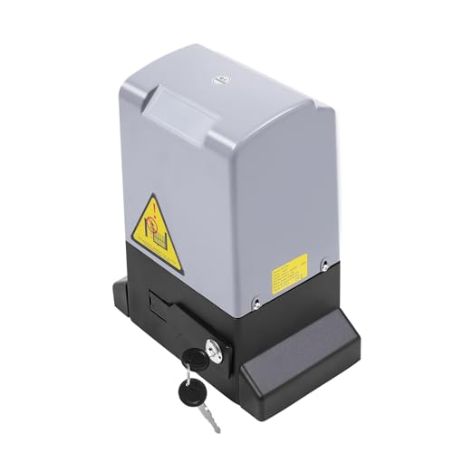 Elektrischer Schiebetorantrieb 750W Schiebetoröffner Toröffner mit 2 Fernbedienung für Tür Max 1200Kg (Ohne ZahnStangen) von PansyWind