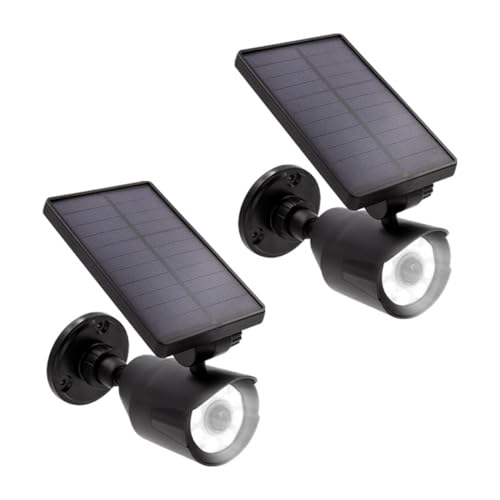 Panta Safe Light Solar LED Doppelpack - 8 Hochleistungs-LEDs - bis zu 7,5 Meter Reichweite - wetterfest & robust - Abschaltfunktion - Tageslicht-Sensor von Panta