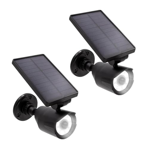 Panta Safe Light Solar LED Doppelpack - 8 Hochleistungs-LEDs - bis zu 7,5 Meter Reichweite - wetterfest & robust - Abschaltfunktion - Tageslicht-Sensor von Panta