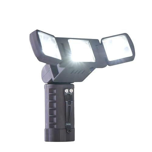 Panta TriBright - Taschenlampe mit 3-fach-Lichtpower - ausklappbare Leuchtpanele - schwenkbar - inklusive Multi-Funktionswerkzeug von Panta