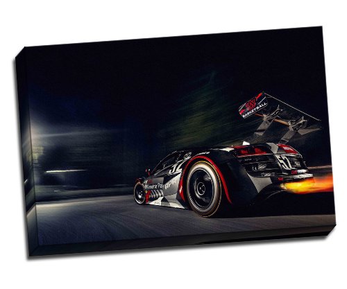 Das Poster mit dem Kunstdruck von Audi R8/Rennwagen auf Leinwand, 76,2 x 50,8 cm Das Poster mit dem Kunstdruck von Audi R8/Rennwagen auf Leinwand, 76,2 x 50,8 cm von Panther Print