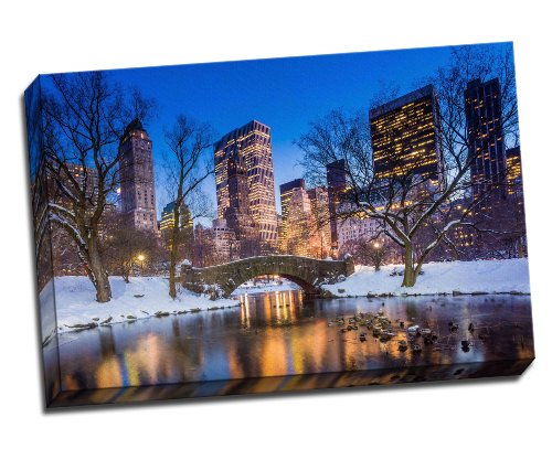 Gapstow Bridge in Winter, Central Park Kunstdruck auf Leinwand poster 76,2 x 50,8 cm Zoll Gapstow Bridge in Winter, Central Park Kunstdruck auf Leinwand poster 76,2 x 50,8 cm Zoll von Panther Print