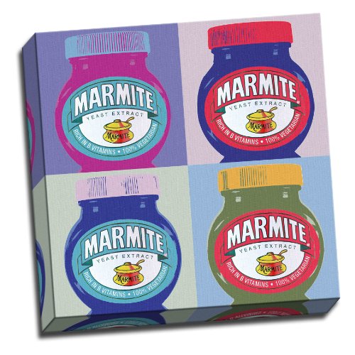 Kitchen Art Marmite Warhol Style Popart Canvas Art Print Poster 16X 16 Inches by Panther Print Kitchen Art Marmite Warhol Style Popart Canvas Art Print Poster 16X 16 Inches by Panther Print von Panther Print