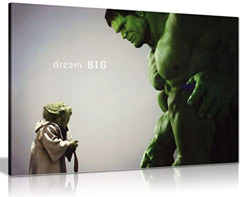 Panther Print Leinwand, Motiv: The Hulk Comic-Bücher, Kunstdruck, A0 91x61cm (36x24in) von Panther Print