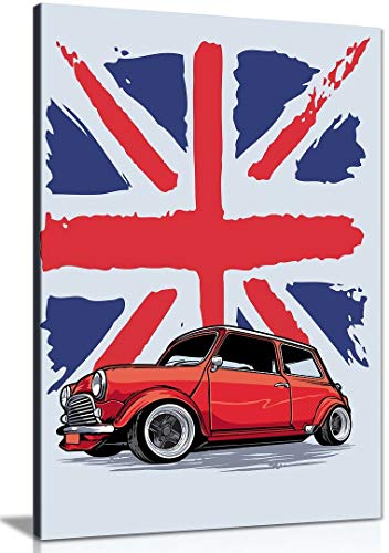 Leinwand-Kunstdruck, Motiv Mini Cooper England, abstrakte Garage, 30,5 x 20,3 cm Leinwand-Kunstdruck, Motiv Mini Cooper England, abstrakte Garage, 30,5 x 20,3 cm von Panther Print