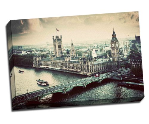 London, das Vereinigte Königreich., Big Ben, der Palast von Westminster Leinwand Art Print Poster 76,2 x 50,8 cm cm London, das Vereinigte Königreich., Big Ben, der Palast von Westminster Leinwand Art Print Poster 76,2 x 50,8 cm cm von Panther Print