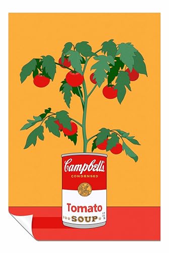 Panther Print Campbells Soup Tomato Plant Retro-Illustration, ungerahmt, Poster, Bilder für Zuhause, Wände, Schlafzimmer, Wohnzimmer und Badezimmer, 61 x 41 cm Panther Print Campbells Soup Tomato Plant Retro-Illustration, ungerahmt, Poster, Bilder für Zuhause, Wände, Schlafzimmer, Wohnzimmer und Badezimmer, 61 x 41 cm von Panther Print