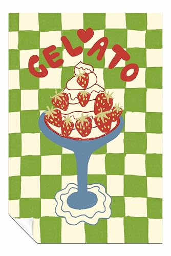 Panther Print Gelato ungerahmtes Poster, Bilder für Wände, Schlafzimmer, Wohnzimmer und Badezimmer, 31 x 20 cm Panther Print Gelato ungerahmtes Poster, Bilder für Wände, Schlafzimmer, Wohnzimmer und Badezimmer, 31 x 20 cm von Panther Print
