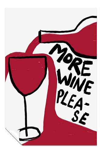 Panther Print More Wine Please ungerahmtes Poster, Bilder für Wände, Schlafzimmer, Wohnzimmer und Badezimmer, 31 x 20 cm Panther Print More Wine Please ungerahmtes Poster, Bilder für Wände, Schlafzimmer, Wohnzimmer und Badezimmer, 31 x 20 cm von Panther Print